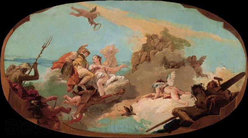 Giovanni Battista Tiepolo The Apotheosis of Admiral Vittor Pisani Germany oil painting art